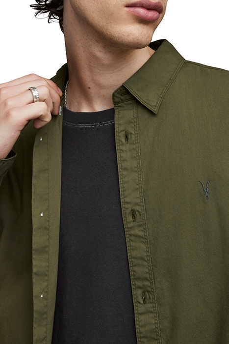 HAWTHORNE LS SHIRT OLIVE BRANCH GREEN 5