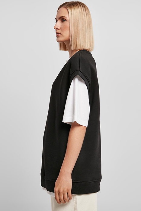 LADIES OVERSIZED SWEAT SLIPOVER BLACK 6