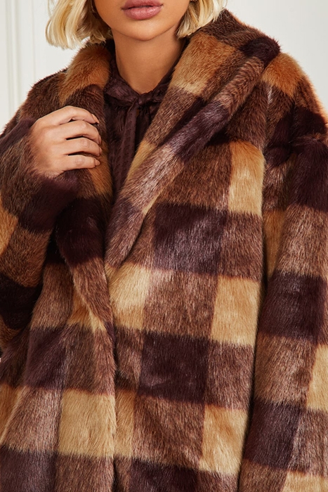 ROCHELLE COAT CAMEL AND DARK BOURB 5