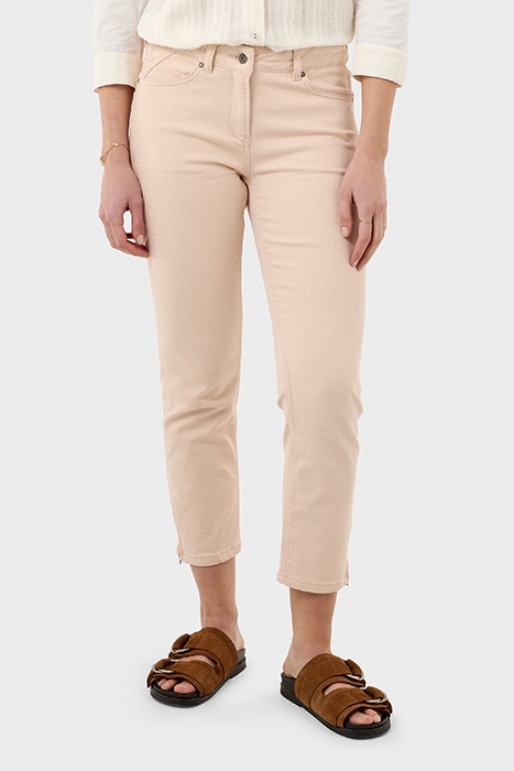 SKINNY HIGH WAIST BROEK MAUVE CHALK 1