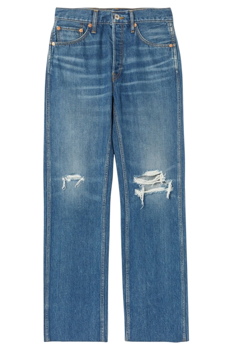 90S HIGH RISE LOOSE DESTROYED BROKEN BLUE 1