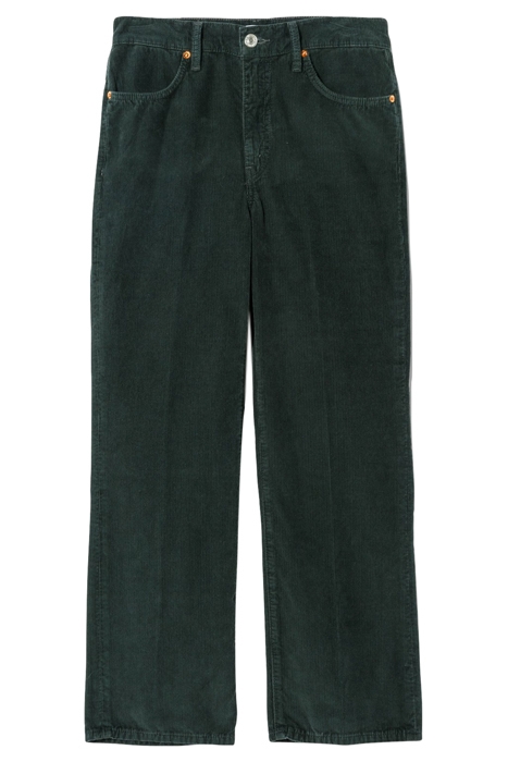 70S LOOSE FLARE WASHED DARK MOSS 1