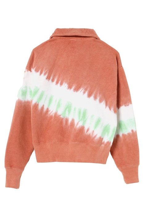 70S HALF ZIP CLAY DIAGONAL DYE 2