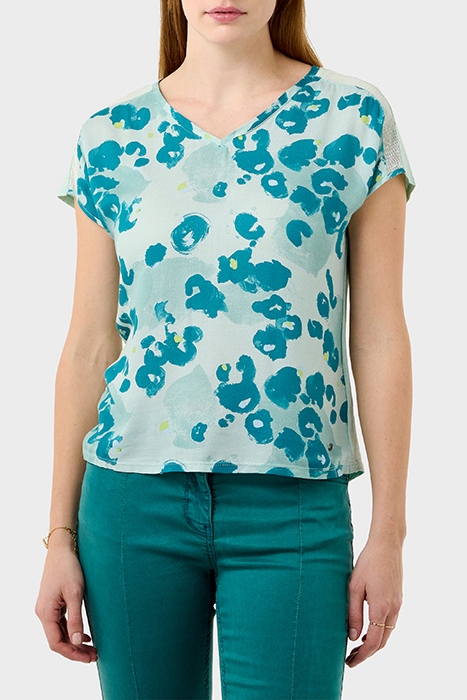 T-SHIRT MET PRINT HARBOR GREY 1