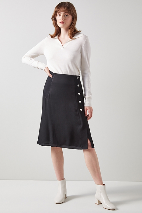 CORRIN MIDI SKIRT BLACK 1