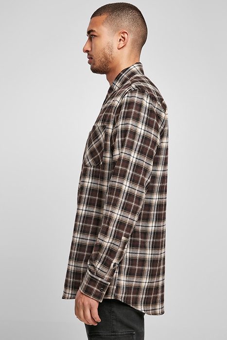 CHECKED ROOTS SHIRT DARKGROUND/WARMSAND 5