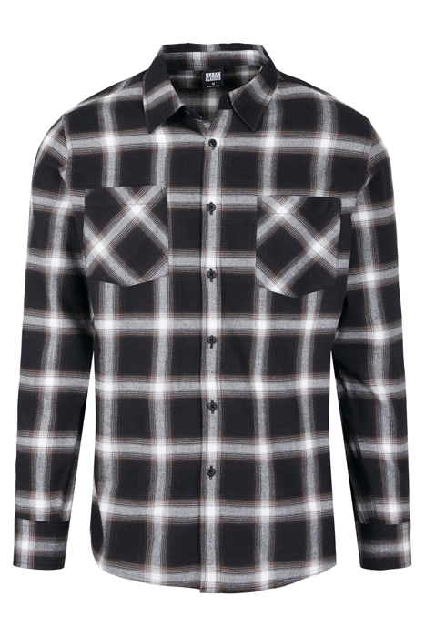CHECKED FLANELL SHIRT 6 BLACK/WHITE 1