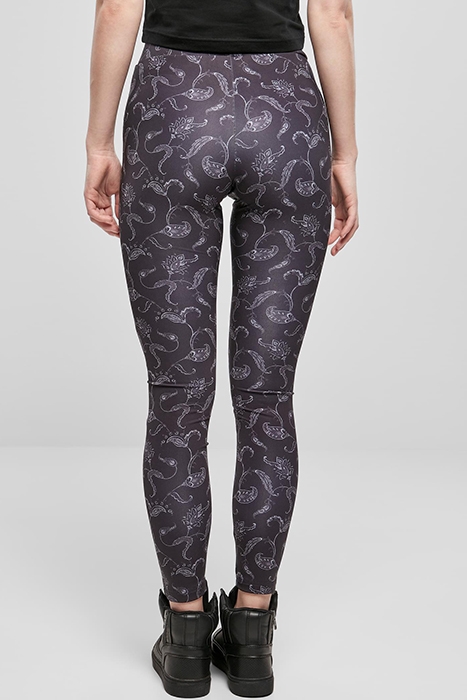 LADIES TECH MESH AOP LEGGINGS BLACKPAISLEY 3