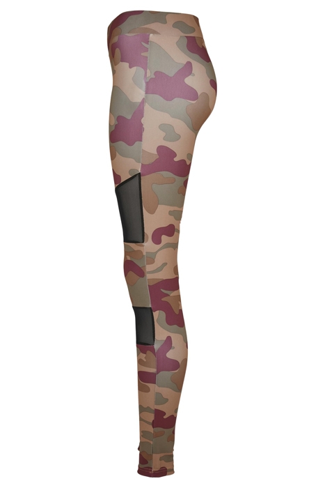 LADIES CAMO TECH MESH LEGGINGS REDWOOD CAMO 8