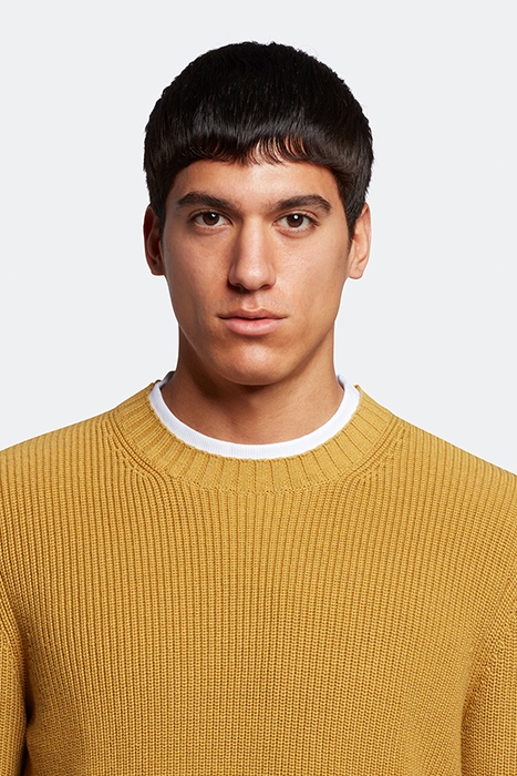 RIBBED CREW NECK ARROWWOOD/LACQUER 4