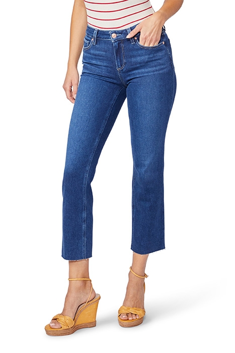 AMBER CROP RAW HEM NOTRE DAME 1