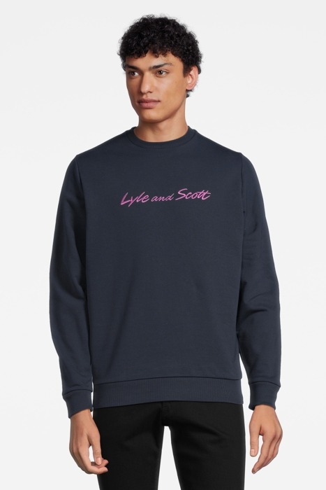 SCRIPT SWEATSHIRT DARK NAVY 1