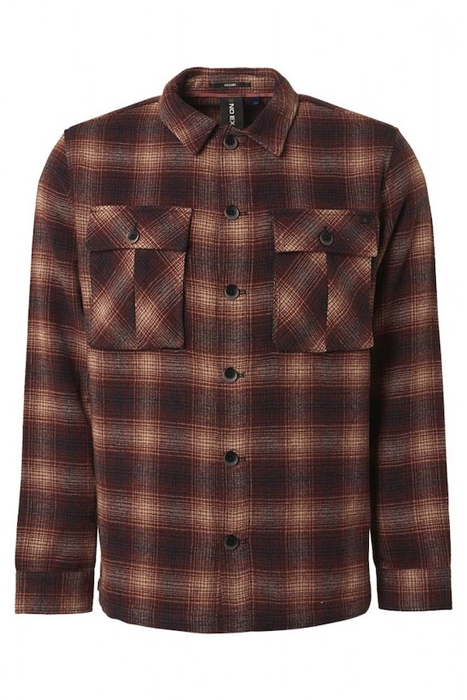 OVERSHIRT BUTTON CLOSURE CHECK WITH WOOL BRANDY 1
