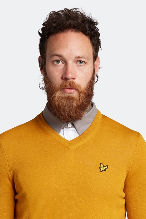 GOLF V NECK PULLOVER AMBER 4