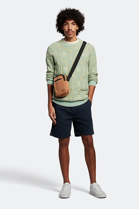 SPACE DYE CREW NECK MOLLY'S GREEN/ SUNBEAM 3