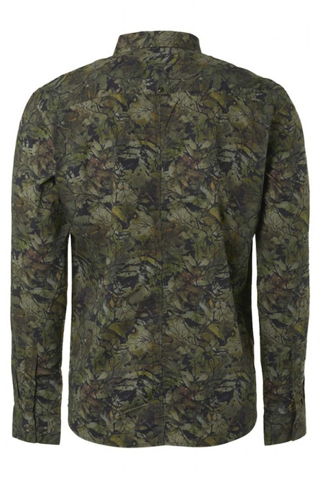 SHIRT STRETCH ALLOVER PRINTED SAGE GREEN 6