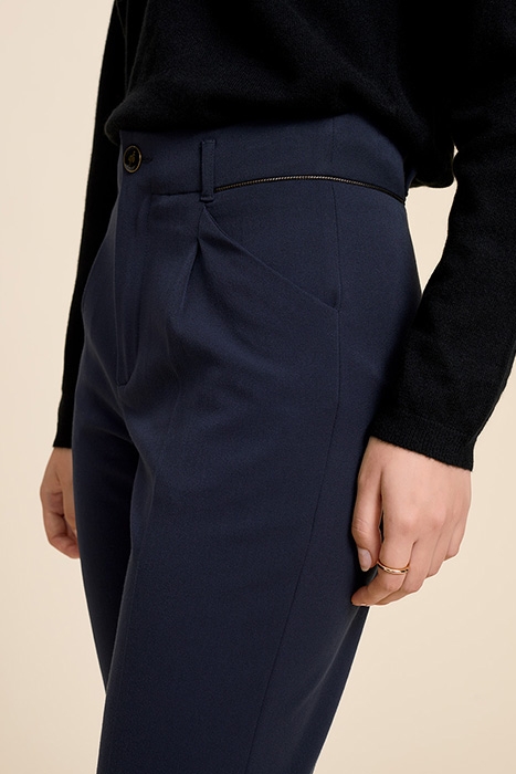 POPPY - NAVY COLD WOOL TROUSERS 4