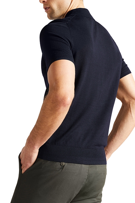 HAWORTH SS KNITTED POLO DK-NAVY 3