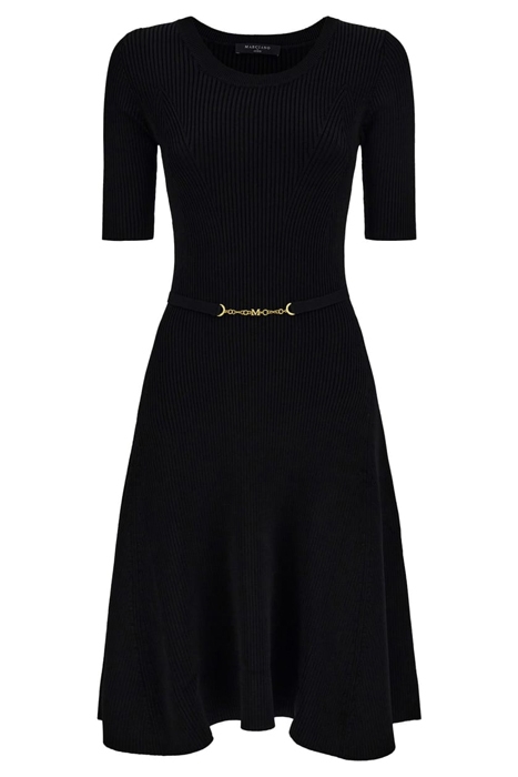 LAILA RIB SWTR DRESS JET BLACK A996 4