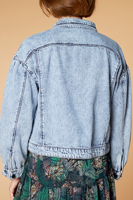 DALHIA - 7/8TH DENIM LIGHT WASH JACKET 2