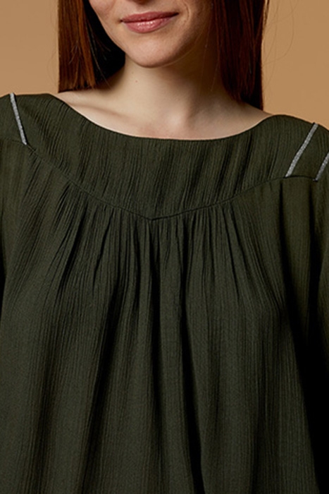 COMMY - SAGE BLOUSE WITH SLEEVE BRAIDS 5