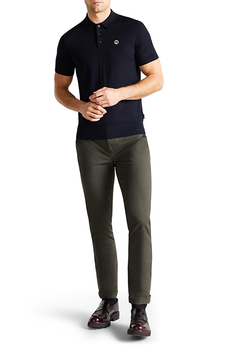 HAWORTH SS KNITTED POLO DK-NAVY 4