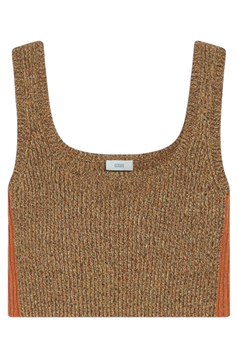CLOSED WOMEN TANK TOP CROPPED KNITS BRAZIL NUT BRAZIL NUT 1