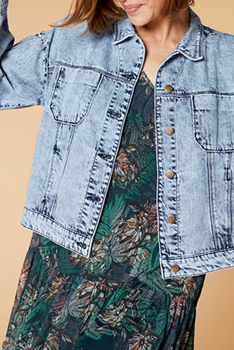 DALHIA - 7/8TH DENIM LIGHT WASH JACKET 5