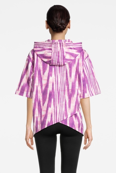 CORCIANO OVERSIZED HOODY PURPLE ABSTRACT ETNO AOP 3