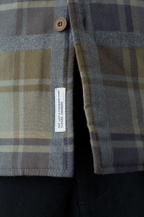 CLOSED MEN PADDED WORKWEAR SHIRT SHIRTS BROWN KHAKI 4