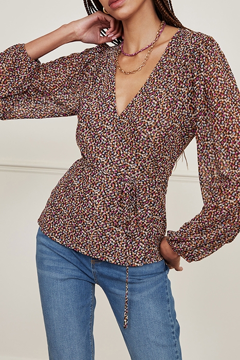 LEVI TOP BLACK/BRIGHT PURPLE 5