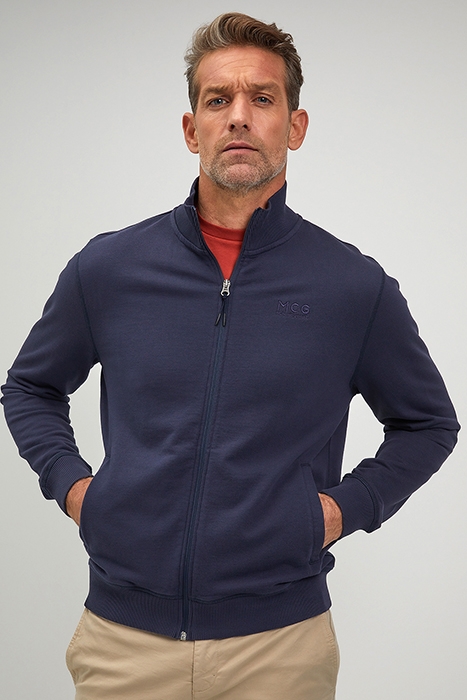 ZIP THRU SWEATSHIRT NAVY 2