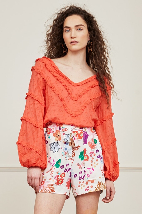 CRISSY COCO TOP HOT CORAL 2