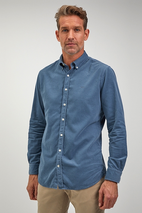 CORDUROY SHIRT GMD MEDIUM BLUE 1
