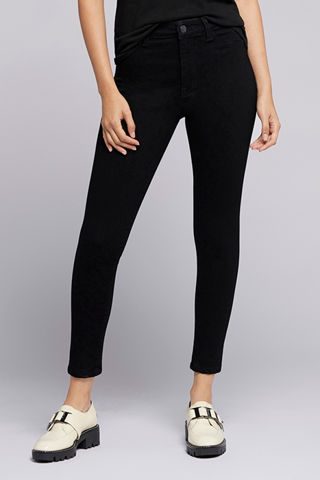 THE BORDERLINE HIGH RISE SKINNY CROP JEAN COAL 2