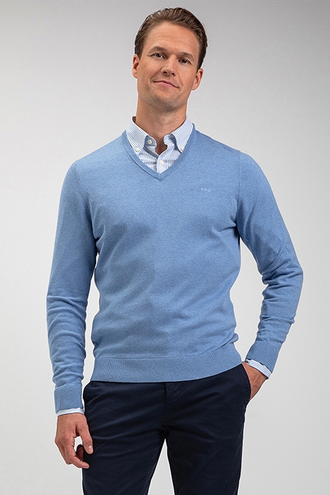 V-NECK SWEATER LIGHT BLUE 1