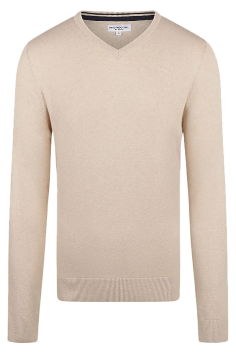 V-NECK SWEATER SAND 1
