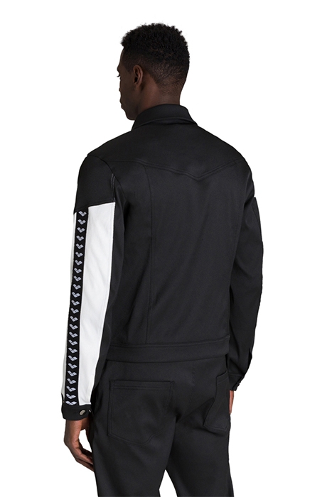 DENIM JACKET BLACK WHITE 4