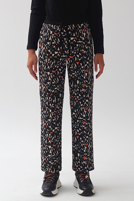 PRINTING KNITWEAR JABEA TROUSERS BLACK PRINT BLACK PRINT 1