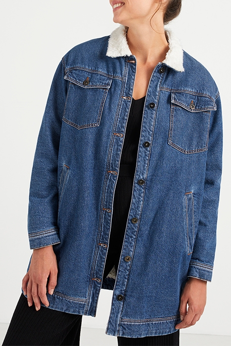 I.CODE AUTHENTIC SHERPA-LINED DENIM PARKA AUTHENTIC 2