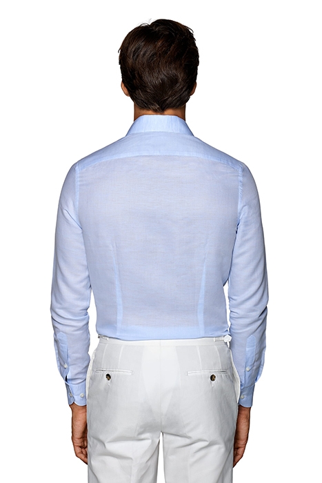 LIGHT BLUE TWILL EXTRA SLIM FIT SHIRT 2
