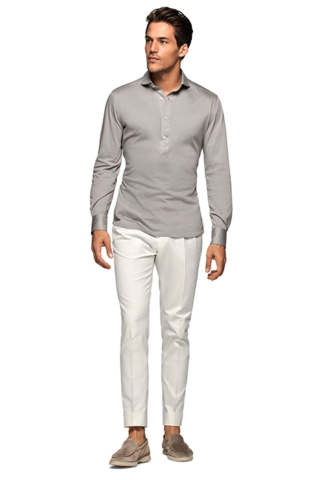 GREY EXTRA SLIM FIT POPOVER 3