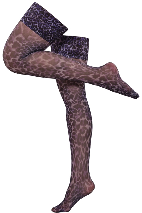 UPPERGARMENTS BLACK PURPLE LEOPARD 2