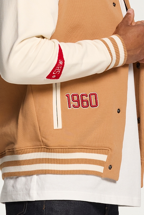 MEN VARSITY JACKET FOOTBALL BAKER BROWN 6