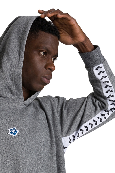 HOODIE TEAM DARK GREY MELANGE WHITE BL 7