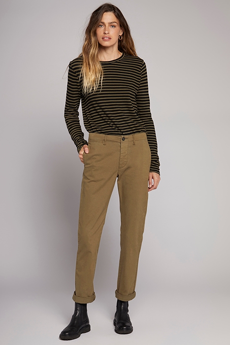 THE CAPTAIN RELAXED CHINO BASIL 1