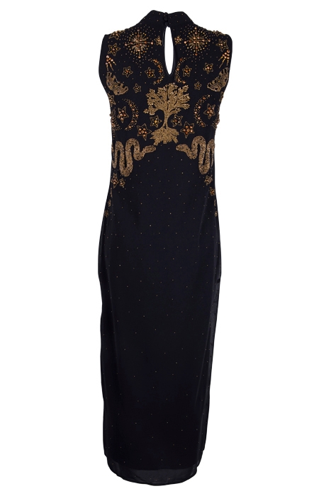 HARPER EMB DRESS BLACK 2