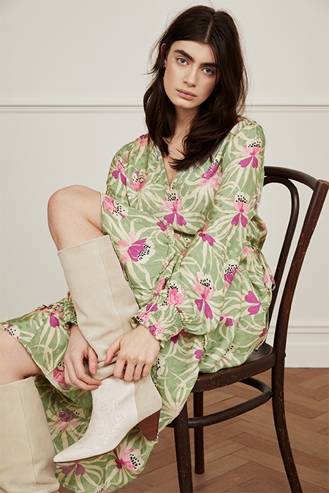 MARILOU DRESS BUTTER CREAM/SASSY S 3