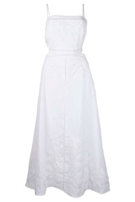 MALA BRODERIE DRESS CHALK WHITE 1
