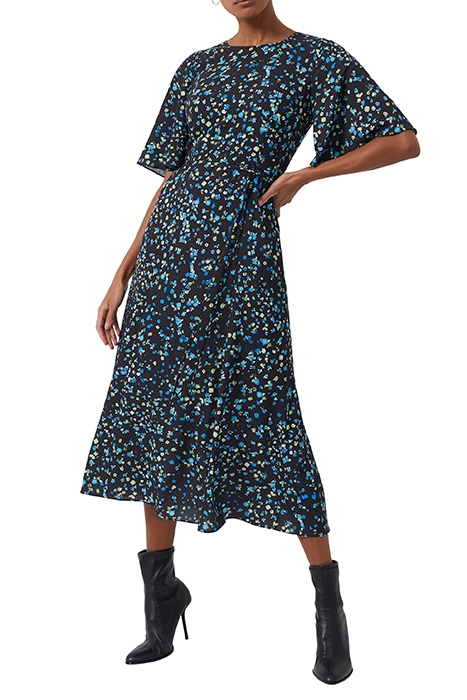 SHEA FERNA VERONA CREPE DRESS BLACK MULTI 1